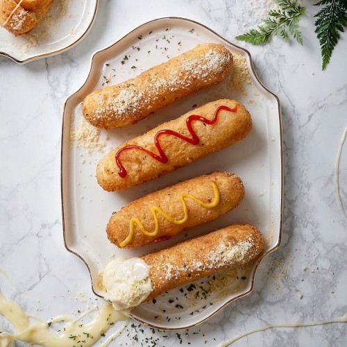 [생지] 모짜렐라 찰 핫도그 1kg (15cm 10개입)